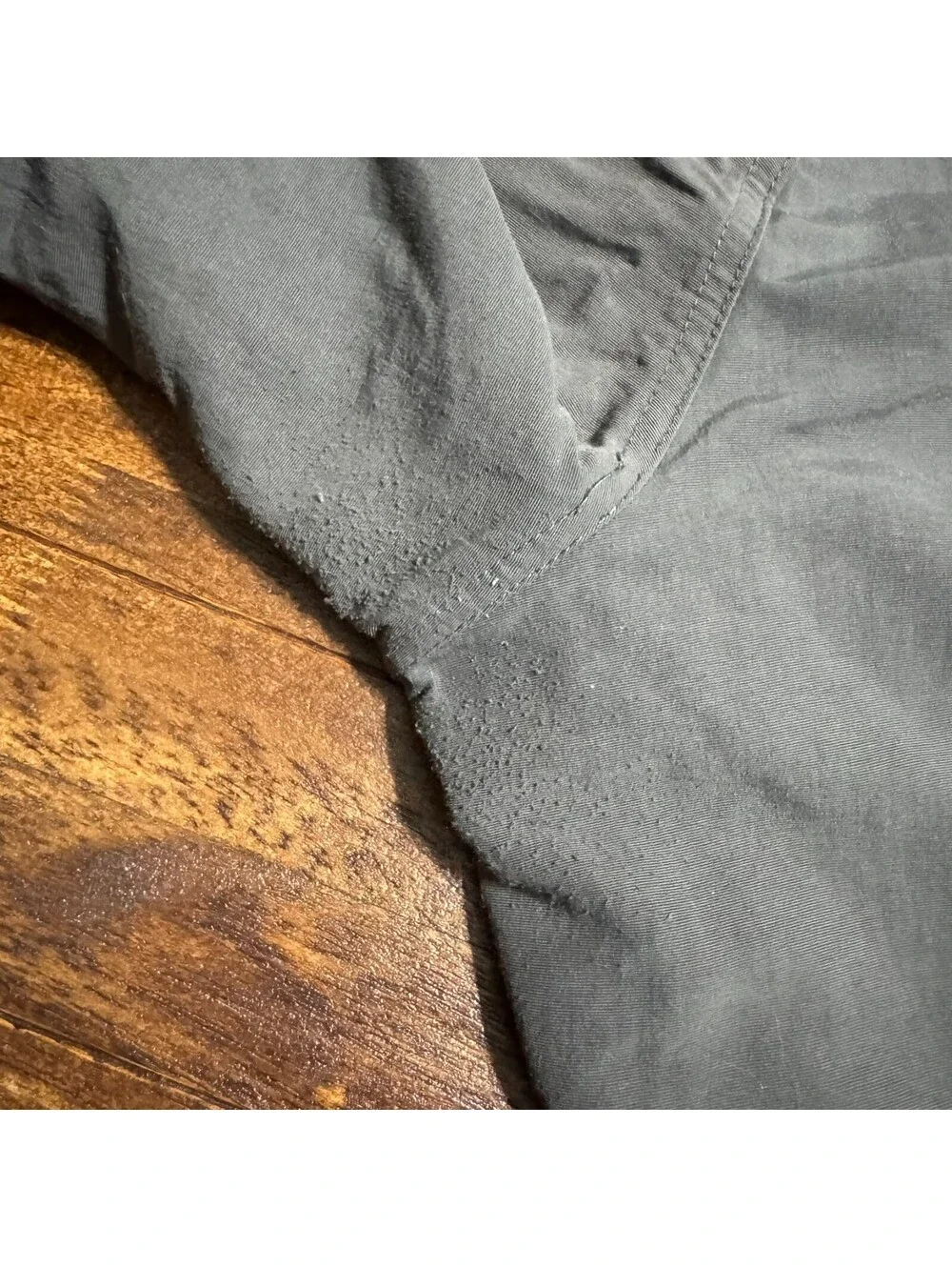 The North Face Mens Hiking Pants Gray Nylon Ripstop Straight Leg Size 36 Lined